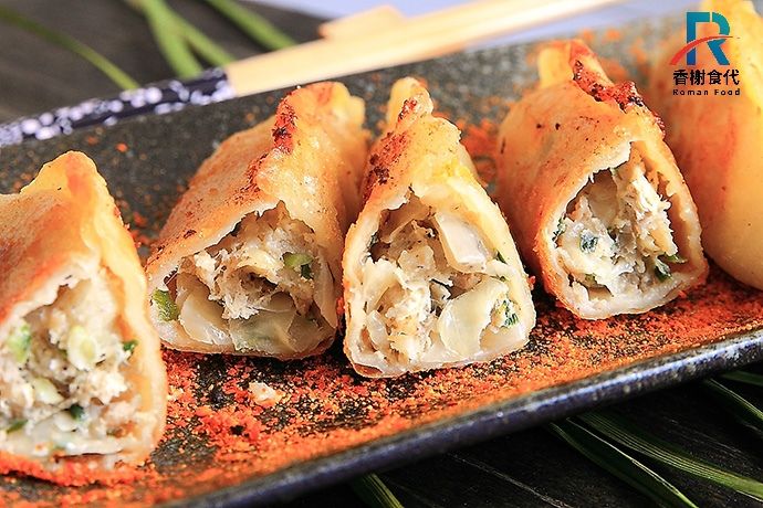 鍋貼 內餡剖面