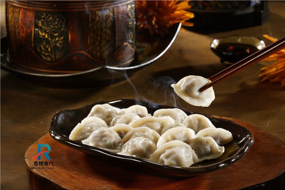 一口珍珠餃 夾起特寫
